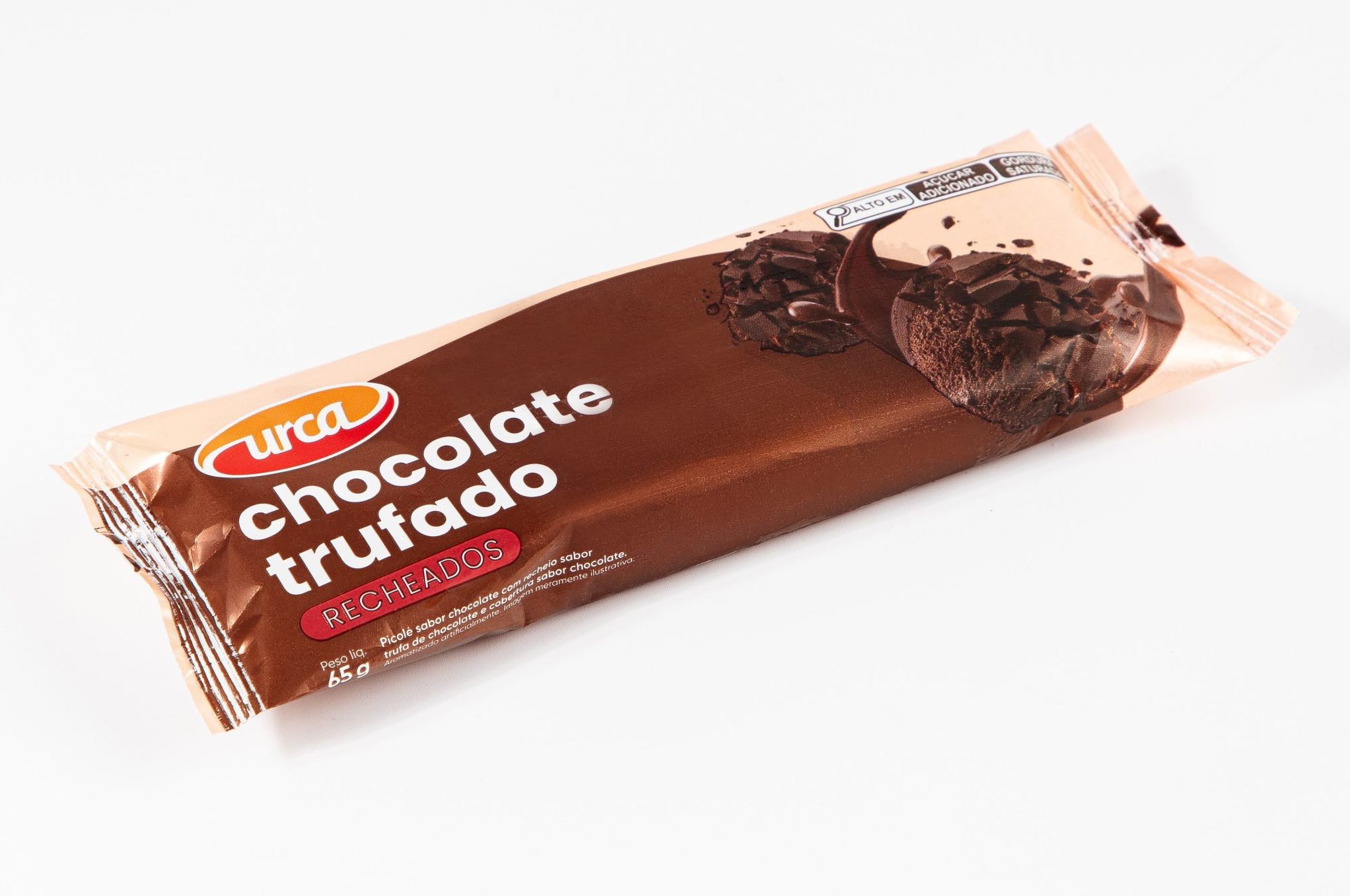 Picolé chocolate trufado