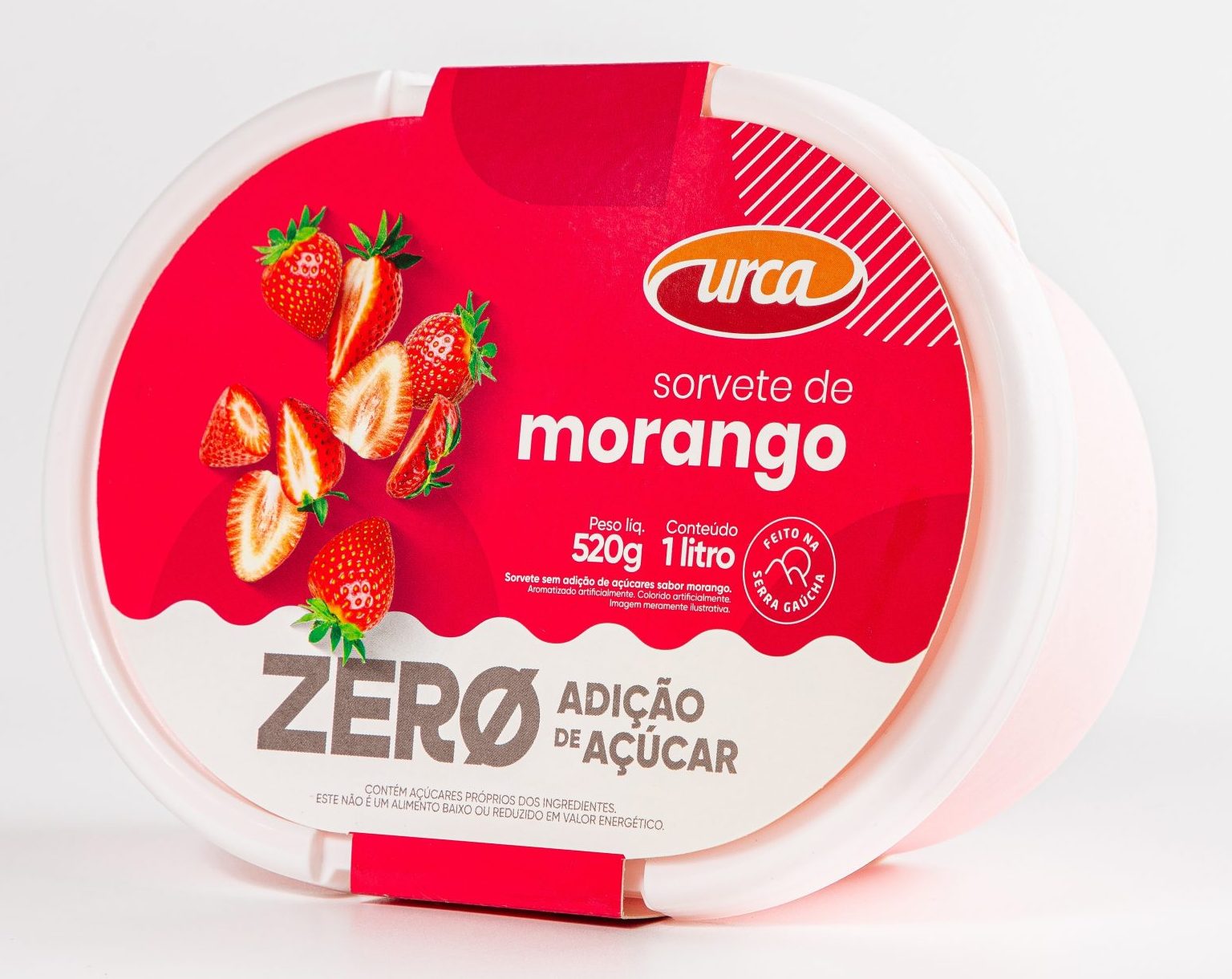 Zero Ad. Açucar - morango - 2